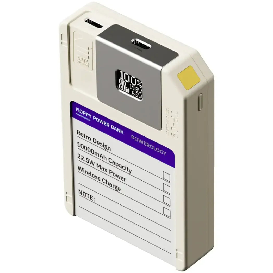 Powerology Floppydisk Retro 10000mAh MagSafe Power Bank – Image 4
