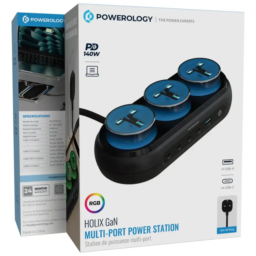 Powerology Holix GaN Multi-Port Power Station 160W – Image 2