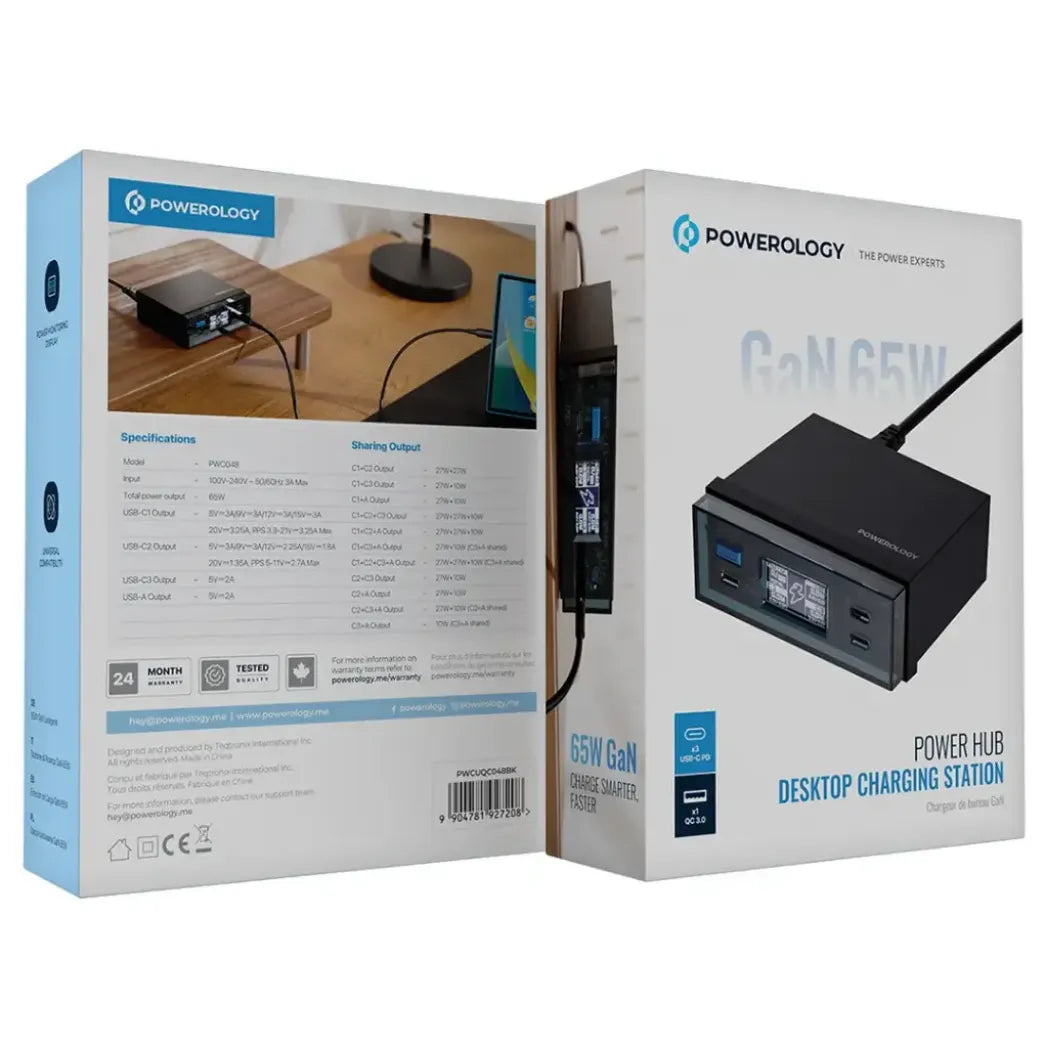 Powerology Power Hub 65W Desktop Charging Station – Image 6
