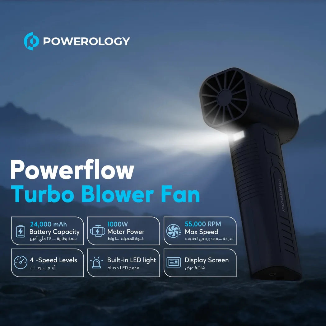 Powerology Powerflow Turbo Blower Fan 55000RPM – Image 3