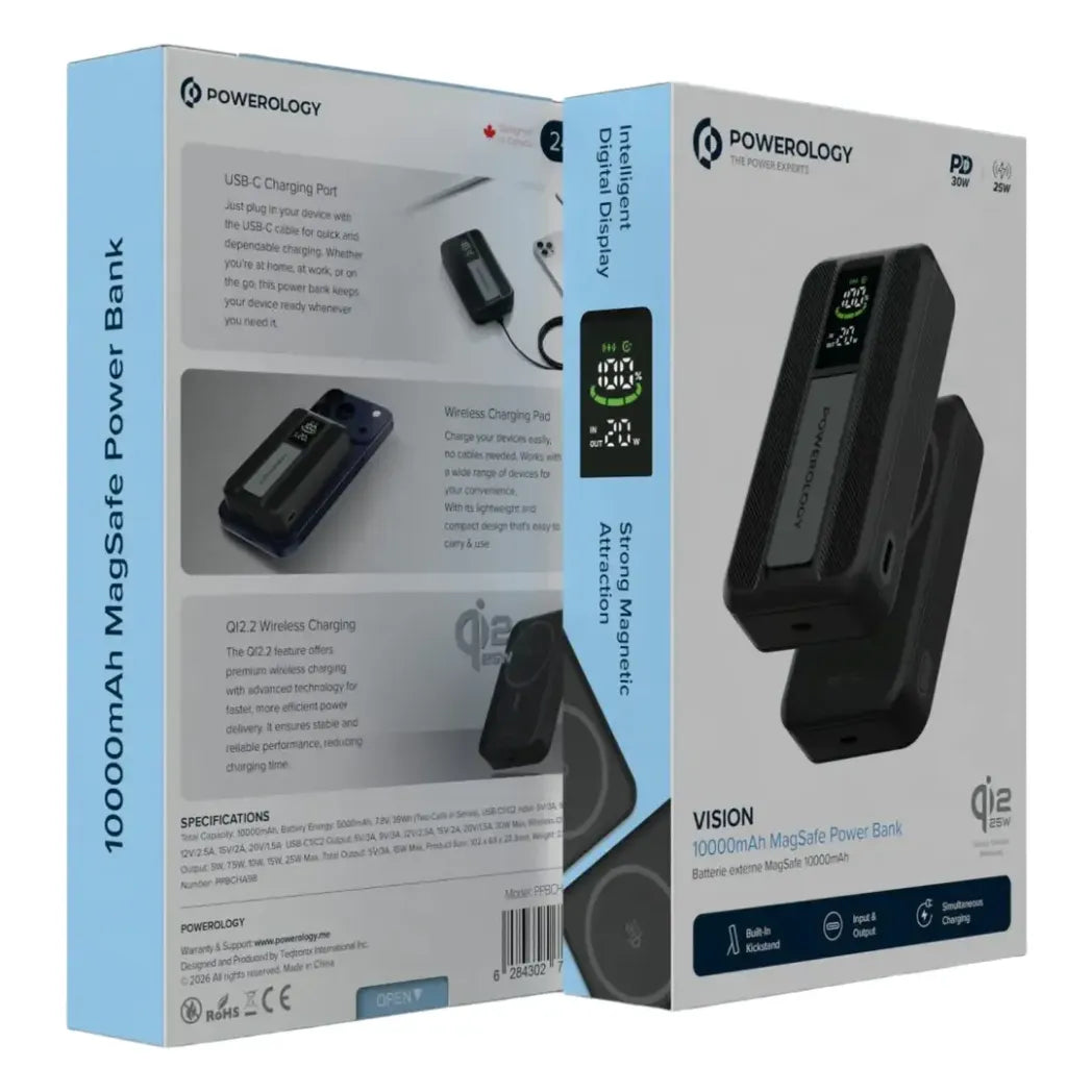 Powerology VISION PPBCHA98 10000mAh Qi2 Power Bank – Image 5