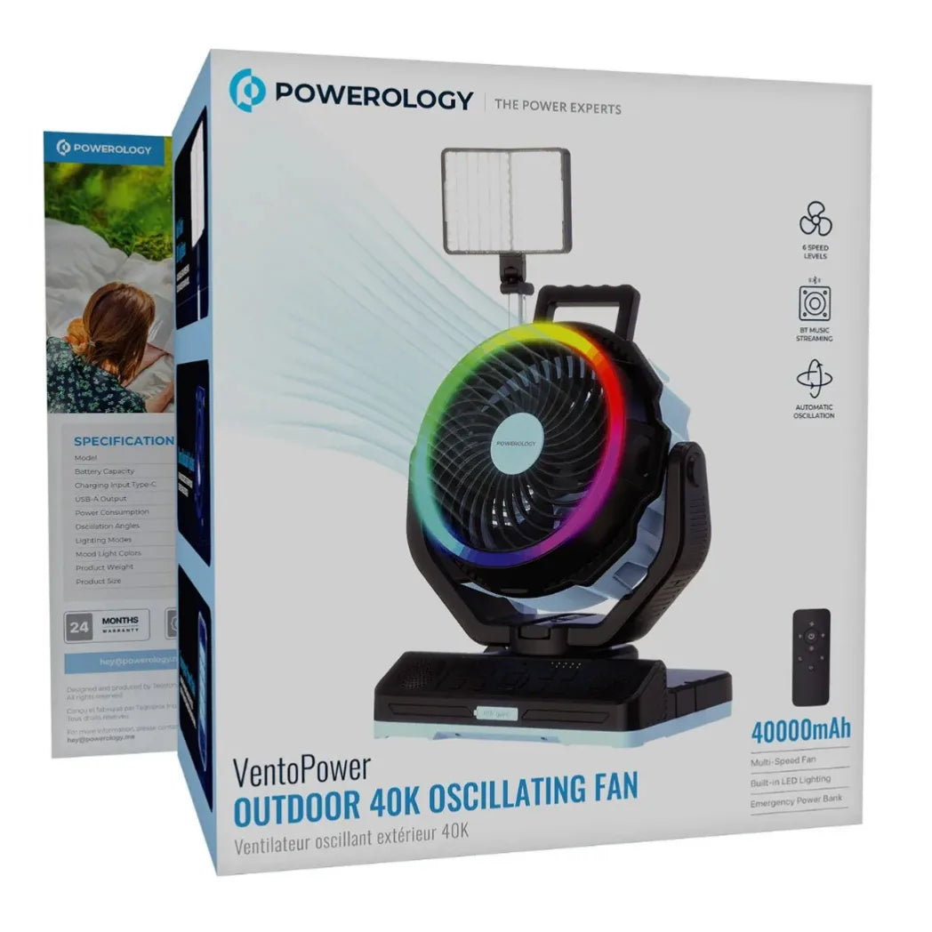 Powerology VentoPower Outdoor 40K Oscillating Fan – Image 2