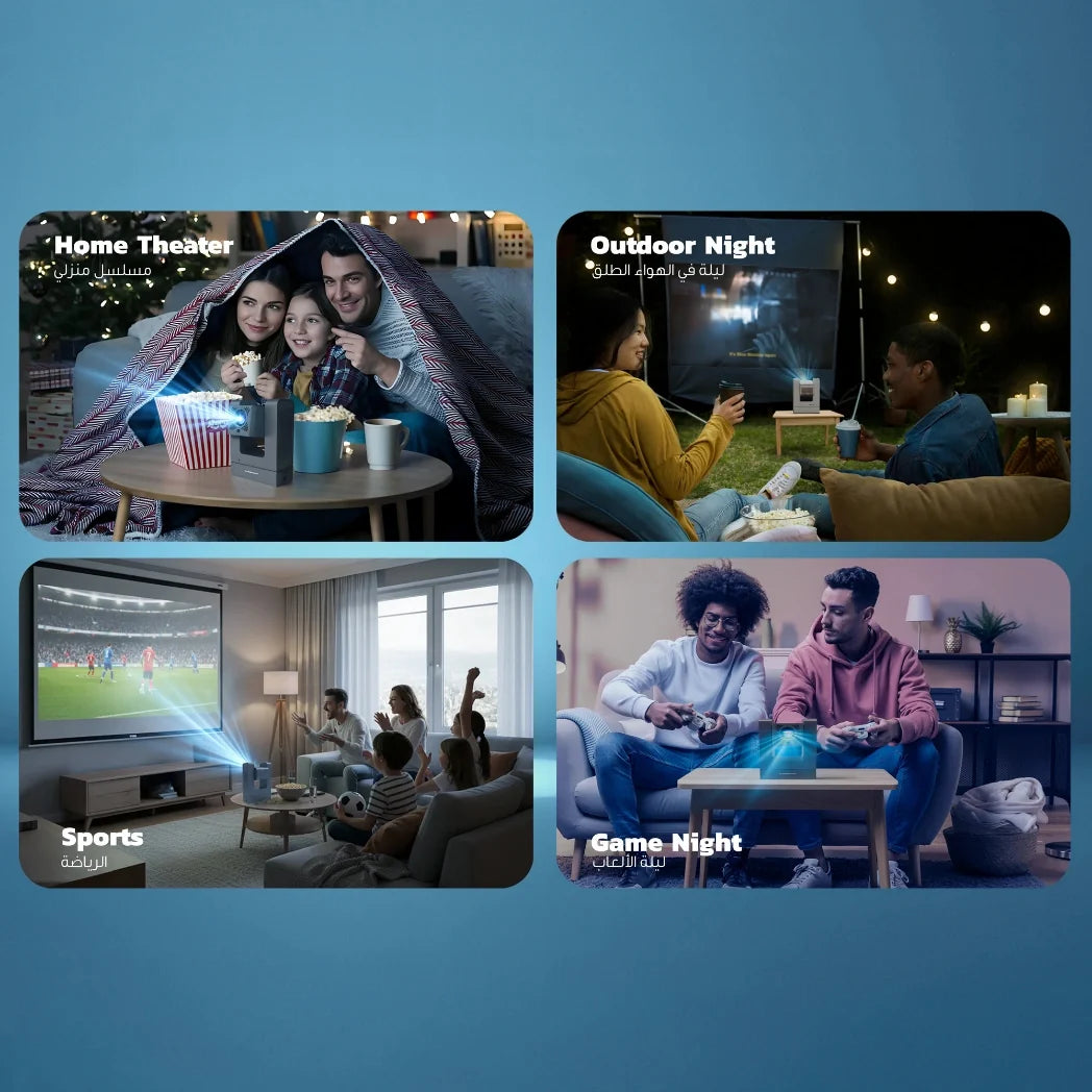 Powerology VisionArc Smart Projector 1080p Android 12 – Image 6