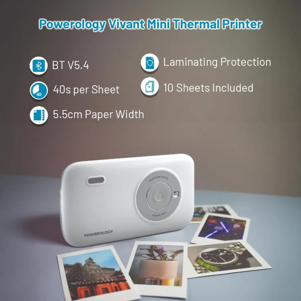 Powerology Vivant Mini Thermal Printer – Image 5