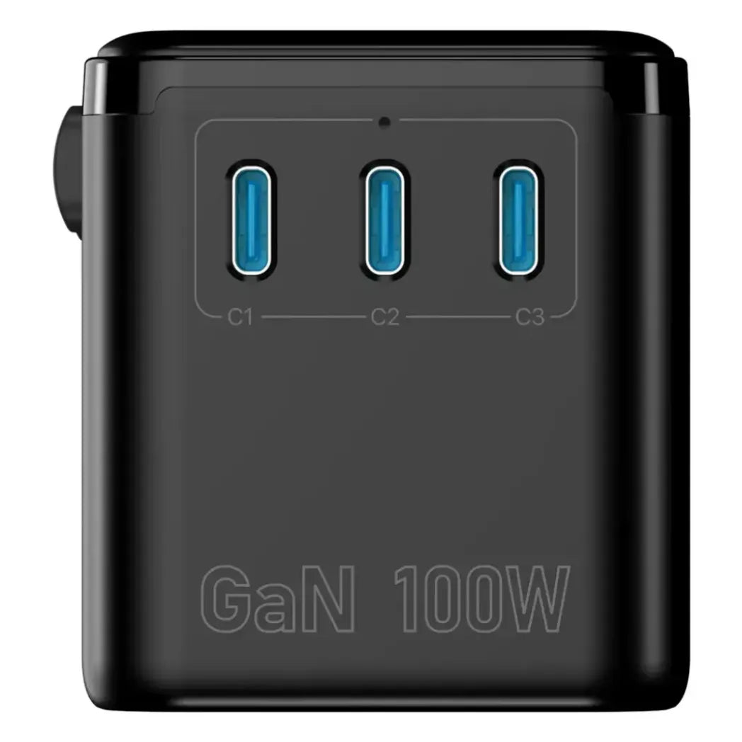 Powerology Voltvoya GaN Travel Adapter 100W with TFT Display – Image 3