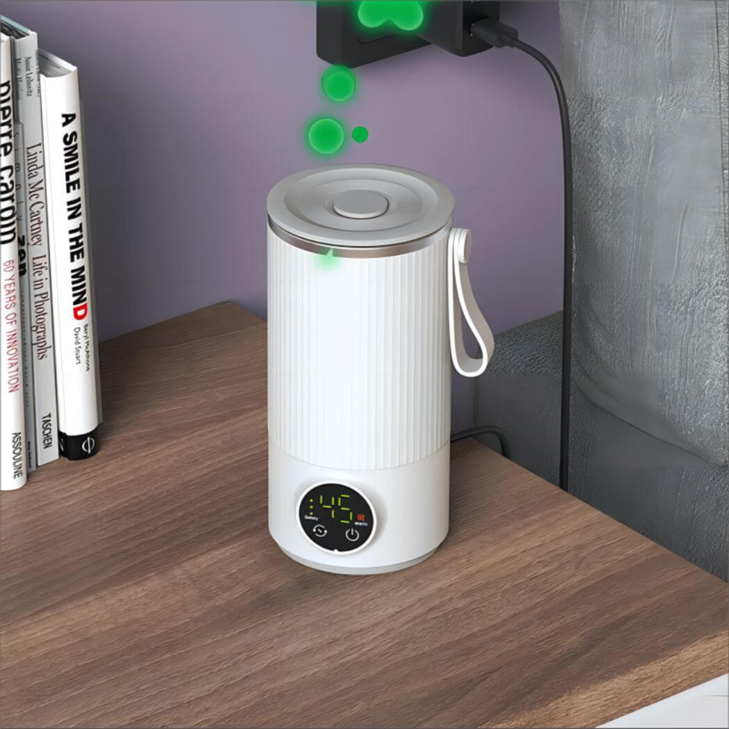 Rechargeable Insulated Mixing Cup – Stainless Steel Coffee Cup – Image 2