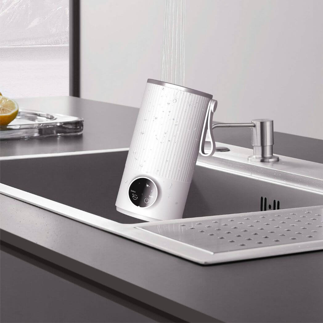 Rechargeable Insulated Mixing Cup – Stainless Steel Coffee Cup – Image 3