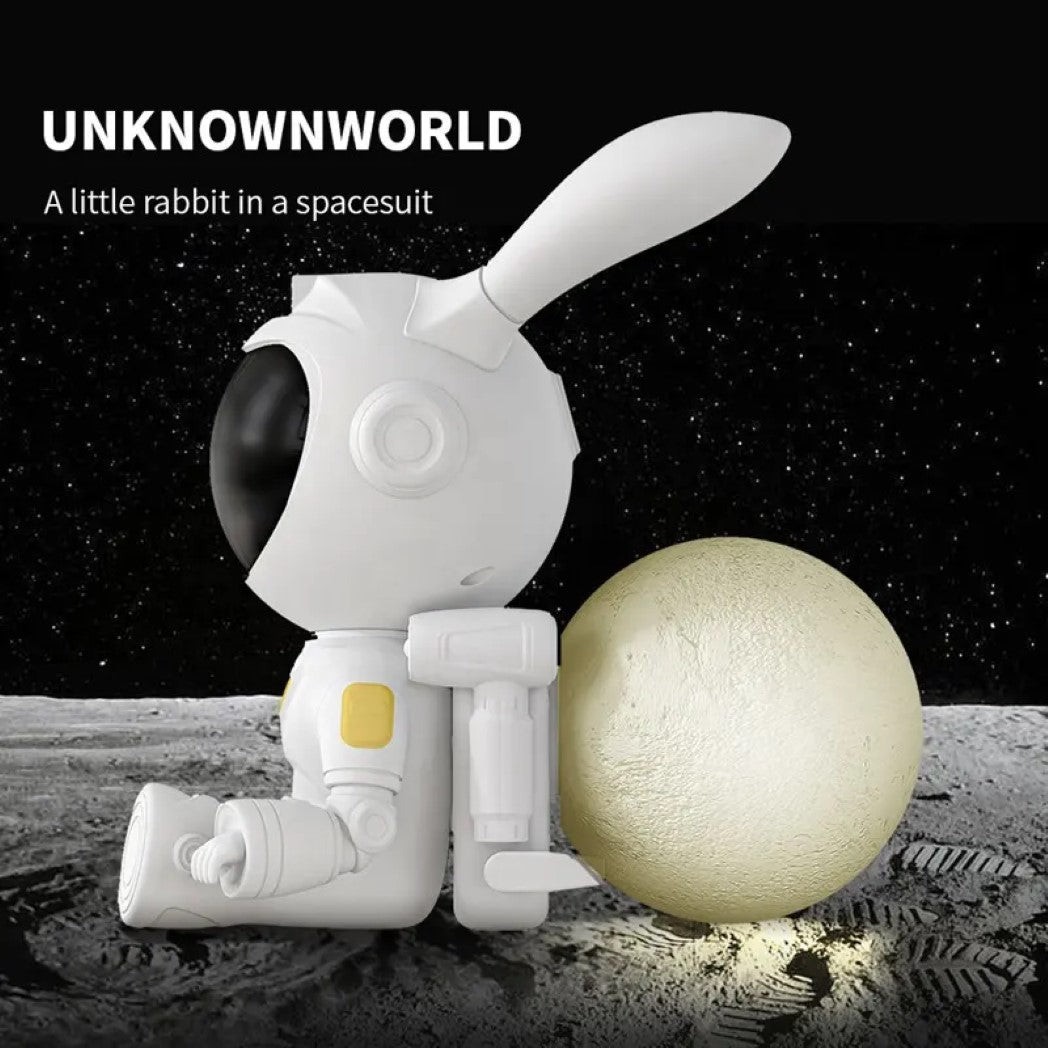 Starry Sky Moon Bunny Astronaut Projector Lamp Nebula Night – Image 4