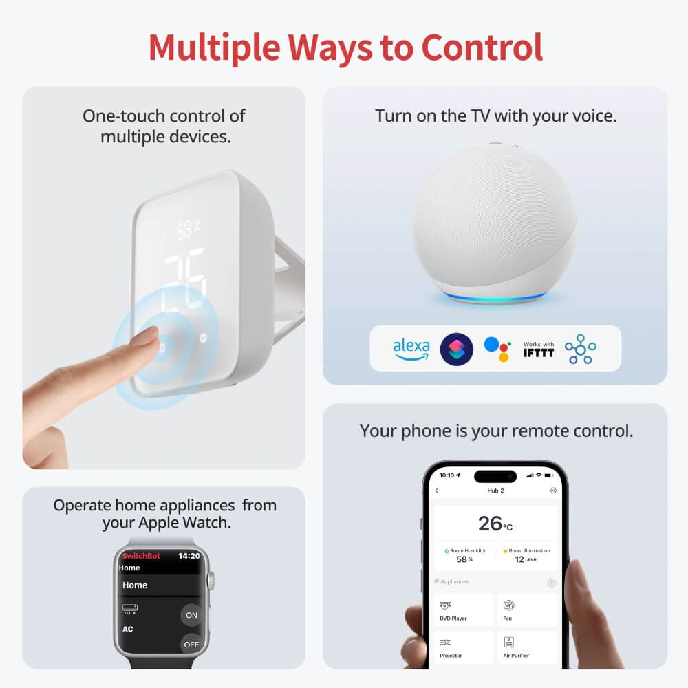 SwitchBot Hub 2 (2nd Gen) Compatible – Alexa & Google Assistant – Image 6