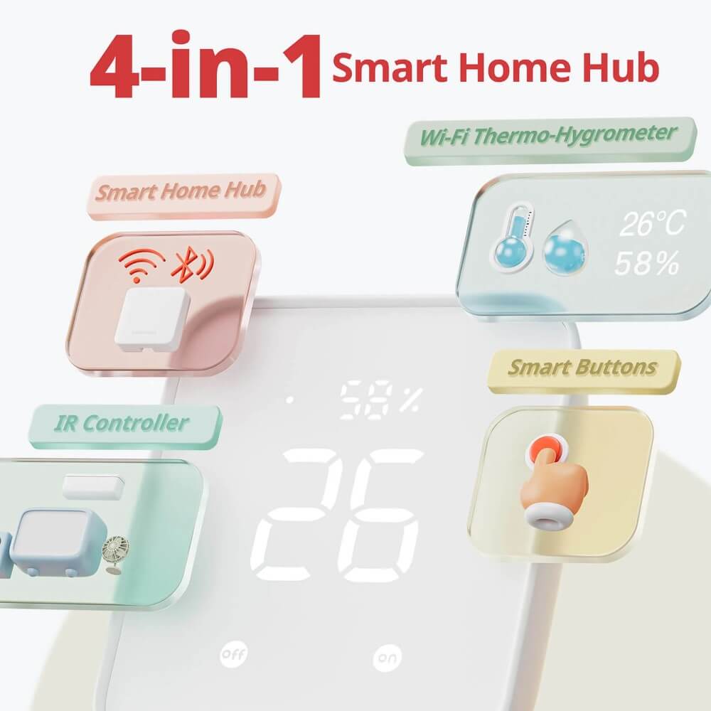 SwitchBot Hub 2 (2nd Gen) Compatible – Alexa & Google Assistant – Image 2
