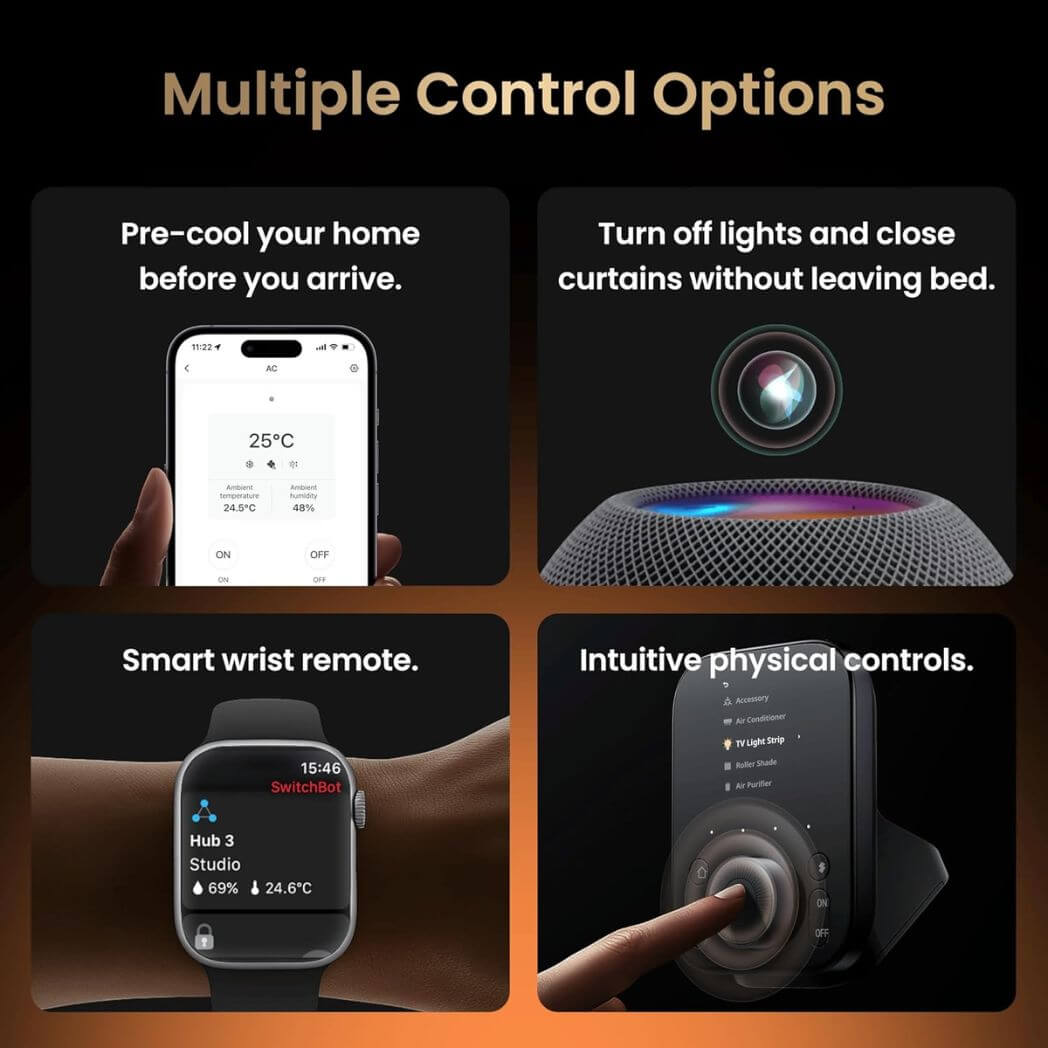 SwitchBot Hub 3 – Smart Home Hub with 2.4′′ IPS Screen & Knob Control – Image 2