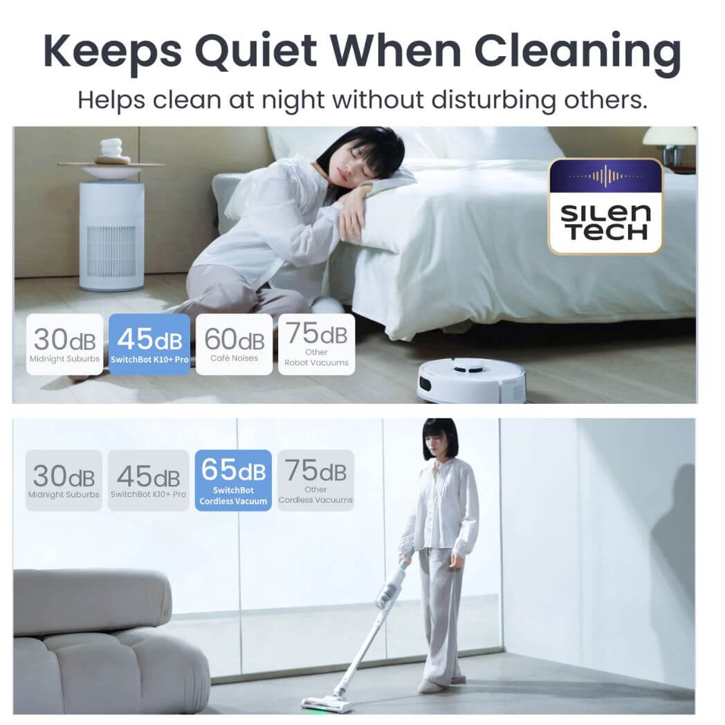 SwitchBot Robot Vacuum & Cordless Vacuum Cleaner K10+ Pro Combo – Image 7