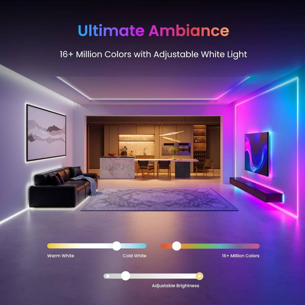 SwitchBot LED Strip Light 3 – 16.4ft 16m+ Colors – Image 2