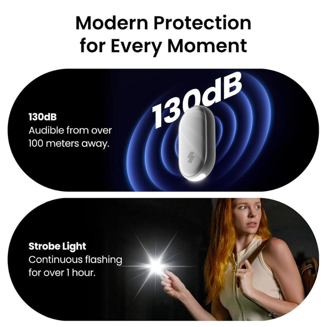 SwitchBot Safety Alarm for Women – 130dB Loud Siren – IP65 Waterproof – Image 5