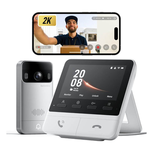 SwitchBot Video Doorbell Camera Wireless with Monitor