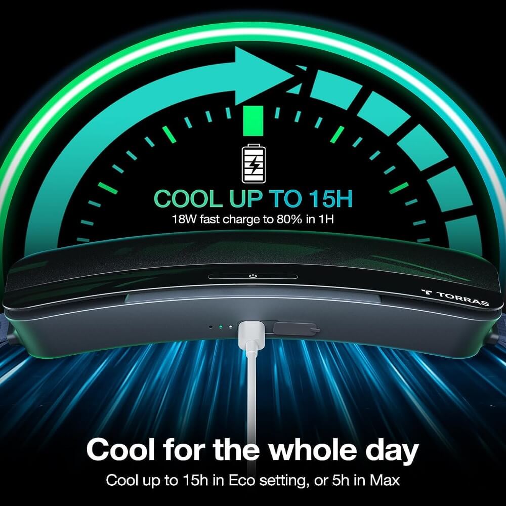 Torras Coolify Zone Wearable Waist Fan with Heat-absorbing – Image 5