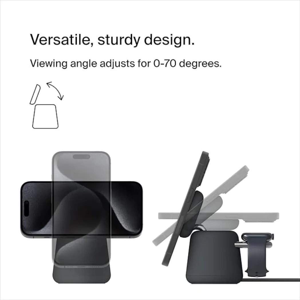 Belkin BoostCharge 3-in-1 Magnetic Foldable Charger – Qi2 15W – Image 5