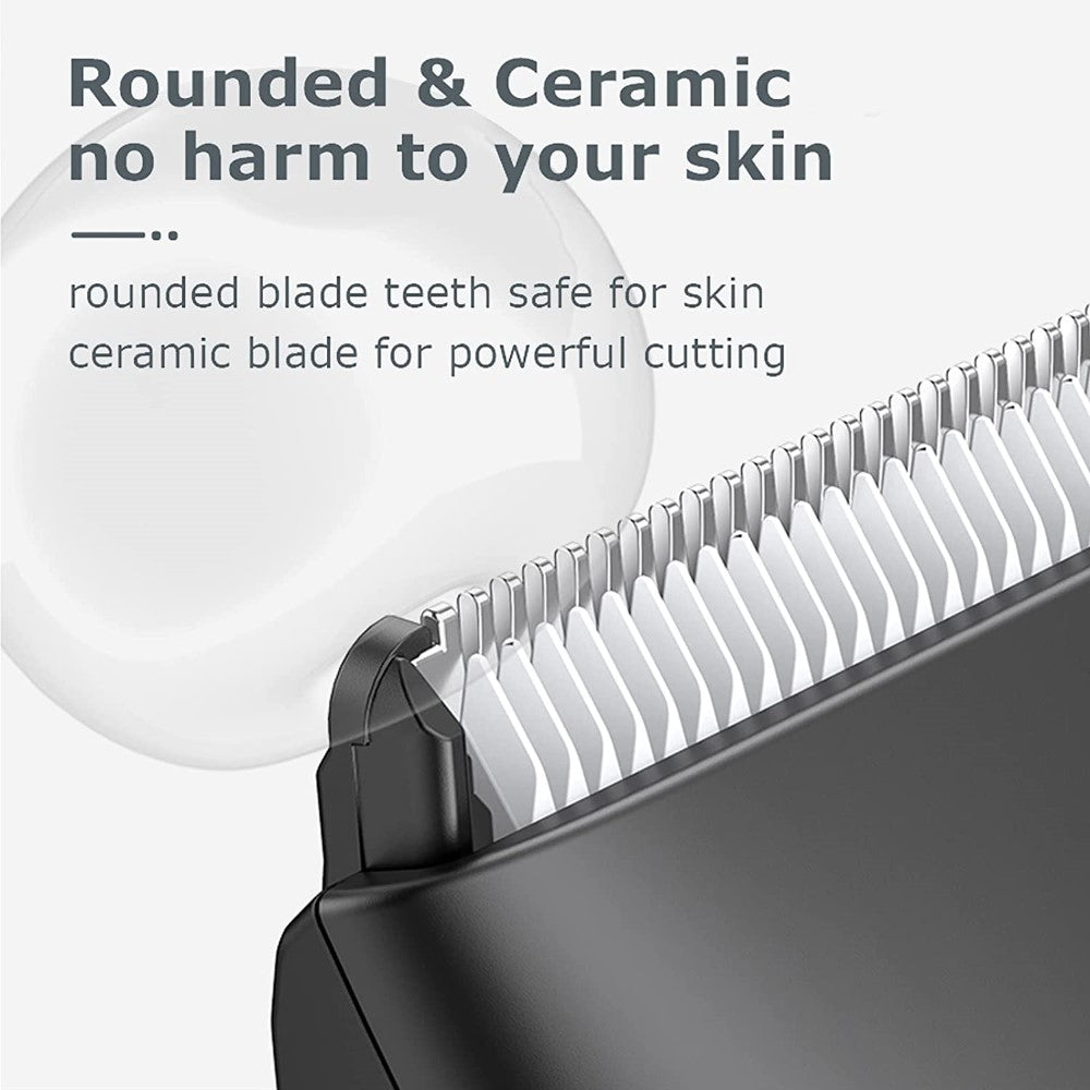Rechargeable Waterproof Trimmer for Body & Groin Hairs LED Display – Image 4