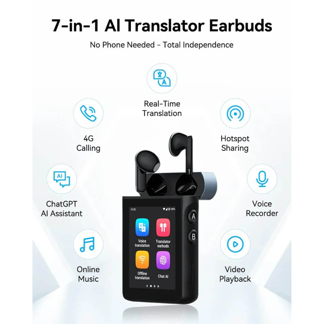 Wooask A9: 4G Standalone Translator Earbuds with ChatGPT – Image 8