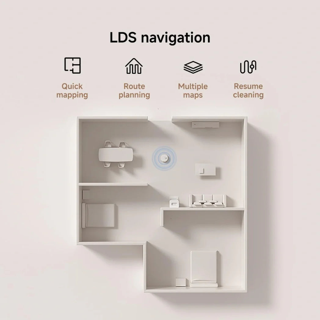 Xiaomi H50 Robot Vacuum Cleaner Anti Tangle Smart Navigation Self Cleaning System – Image 3