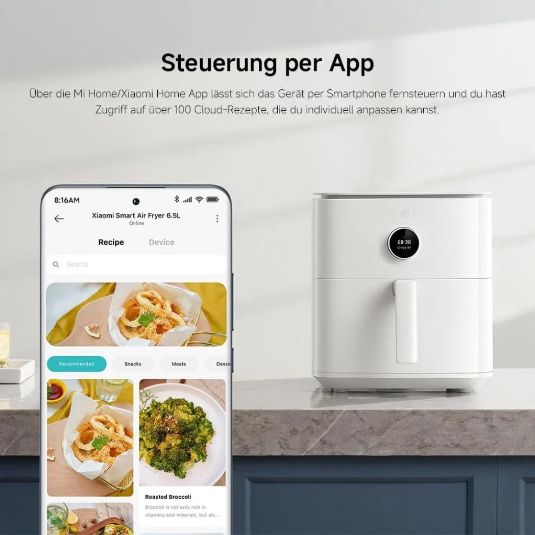 Xiaomi Mi Smart Air Fryer 6.5L White WiFi Air Fryer – Image 3