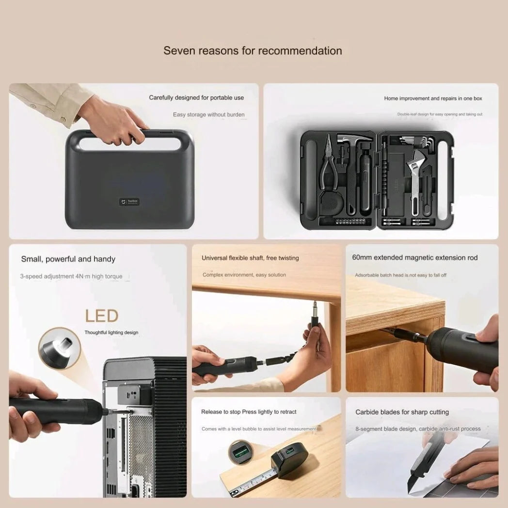 Xiaomi Mijia Tool Box MJGJX001QW Electric DIY Kit – Image 3
