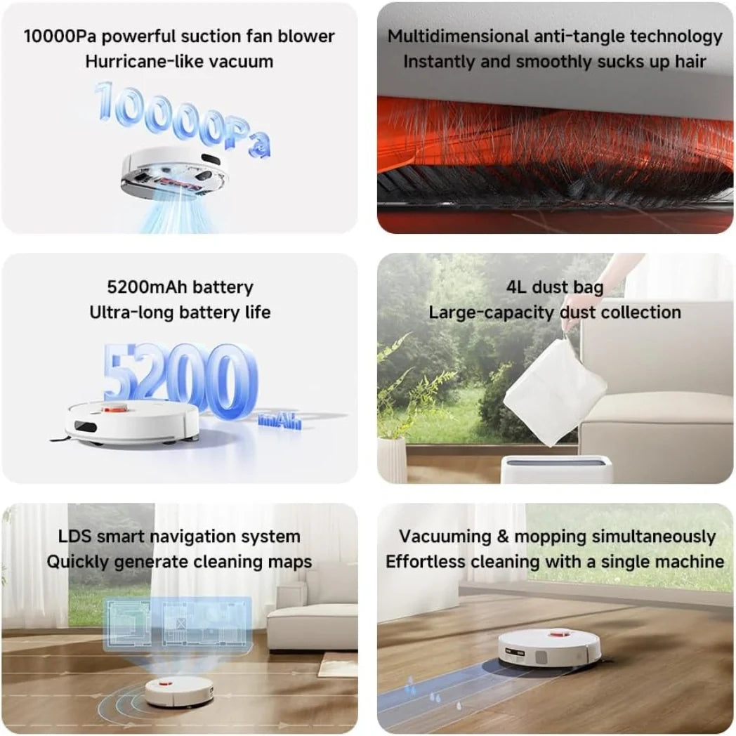 Xiaomi Robot Vacuum Cleaner Powerful Navigation Anti Tangle Auto Emptying Smart Cleaning – Image 2