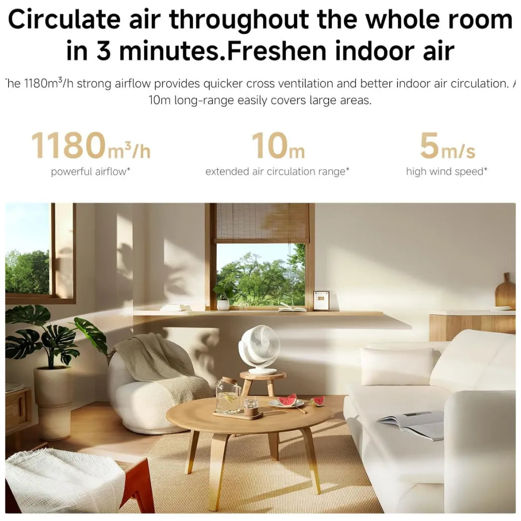 Xiaomi Smart Desktop Air Circulation Fan 1180m3h Quiet Smart Fan – Image 3