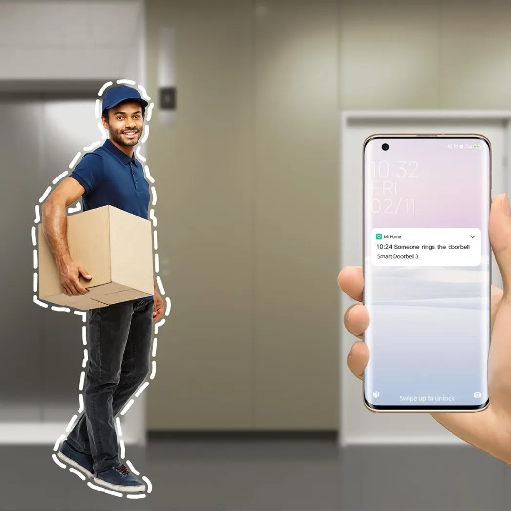 Xiaomi Smart Doorbell 3 Black 2K AI Video Doorbell – Image 5