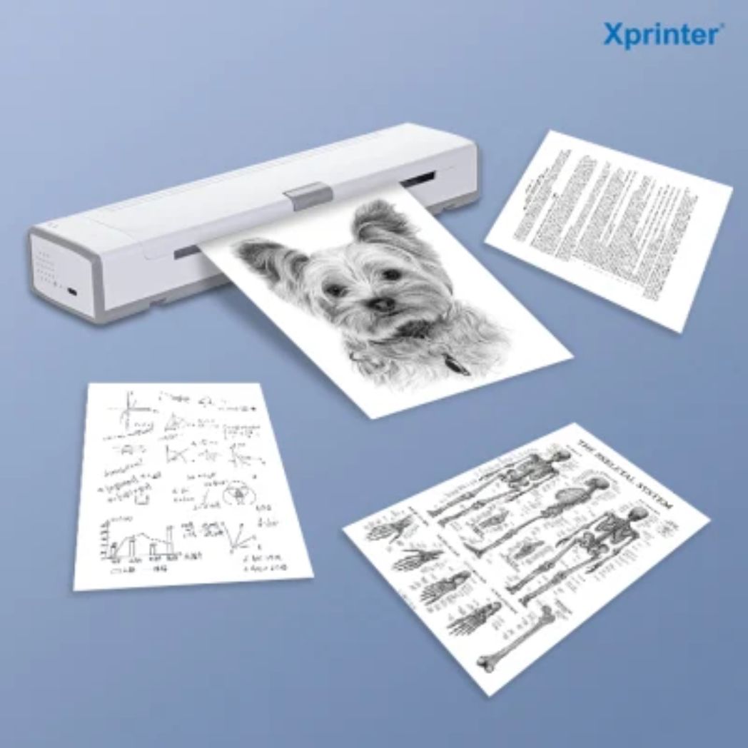 Xprinter XP-T81 High Resolution Mini Portable Thermal Transfer Printer – Image 4