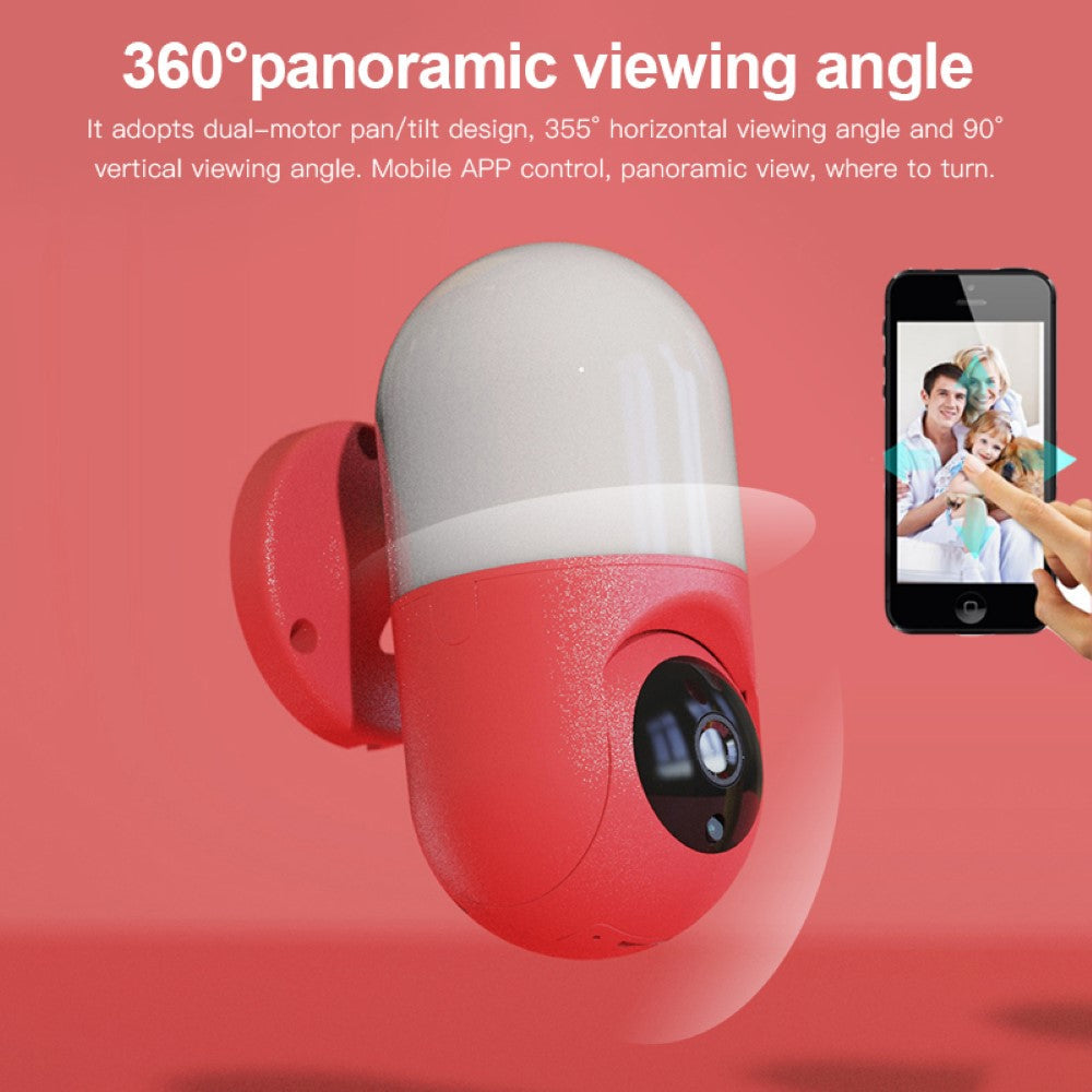 Smart Snap Wall Lamp Outdoor Motion Camera HD 2MP 1080p – Image 4