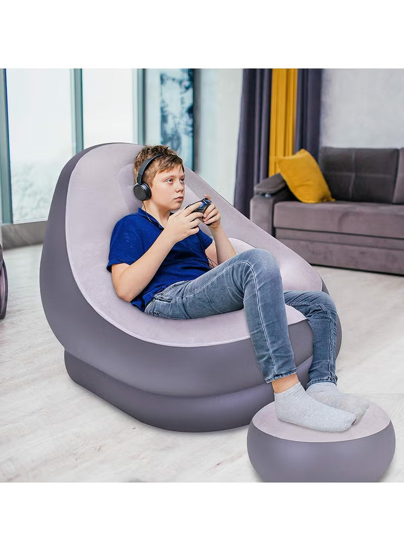 2Pcs Portable Inflatable Sofa Chair Air Pump Outdoor – Indoor – Image 9