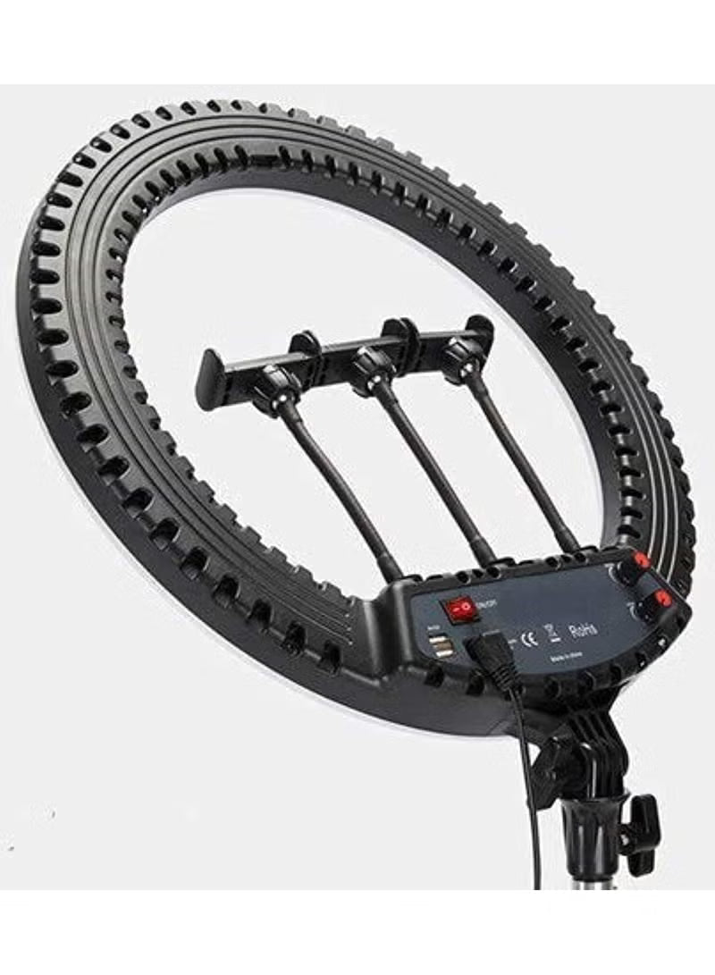 Professional LED Ring Light 18” RL-18 with Remote Control, Tripod & Phone Holder – Image 10