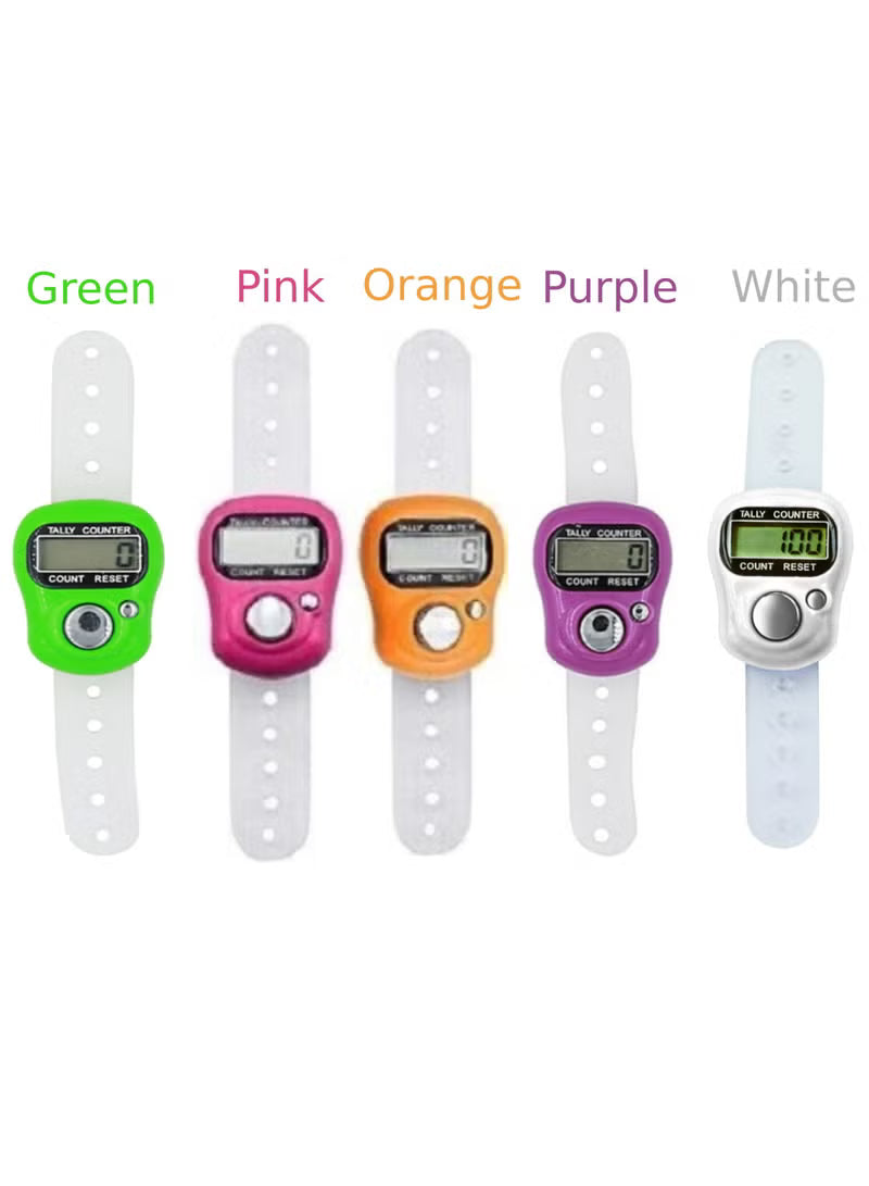 5 Pcs Electronic Tasbeeh Counter Tally – Multicolor – Image 3