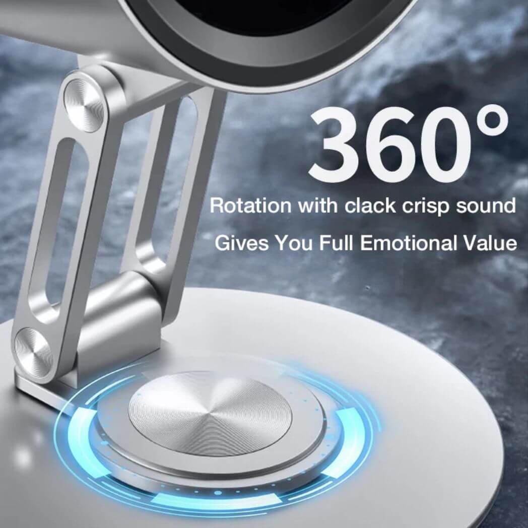 Desktop Fan H6-V8 Metal Desktop Stand Folding Turbo Cooling Cycle Electric Fan – Image 7