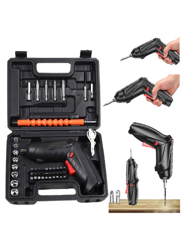 45-in-1 USB Rechargeable Electric Screwdriver Set – Foldable Design