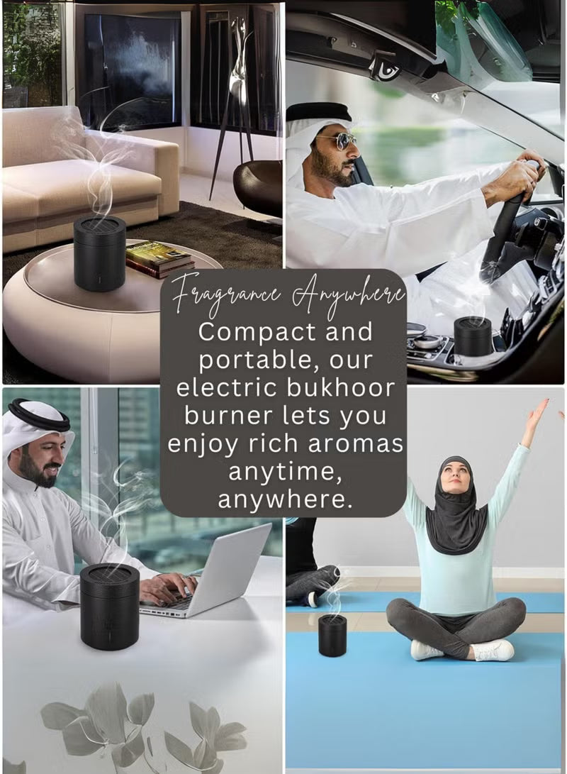 Electronic Rechargeable Bakhoor Burner – Portable USB Electric Incense Burner – Image 7