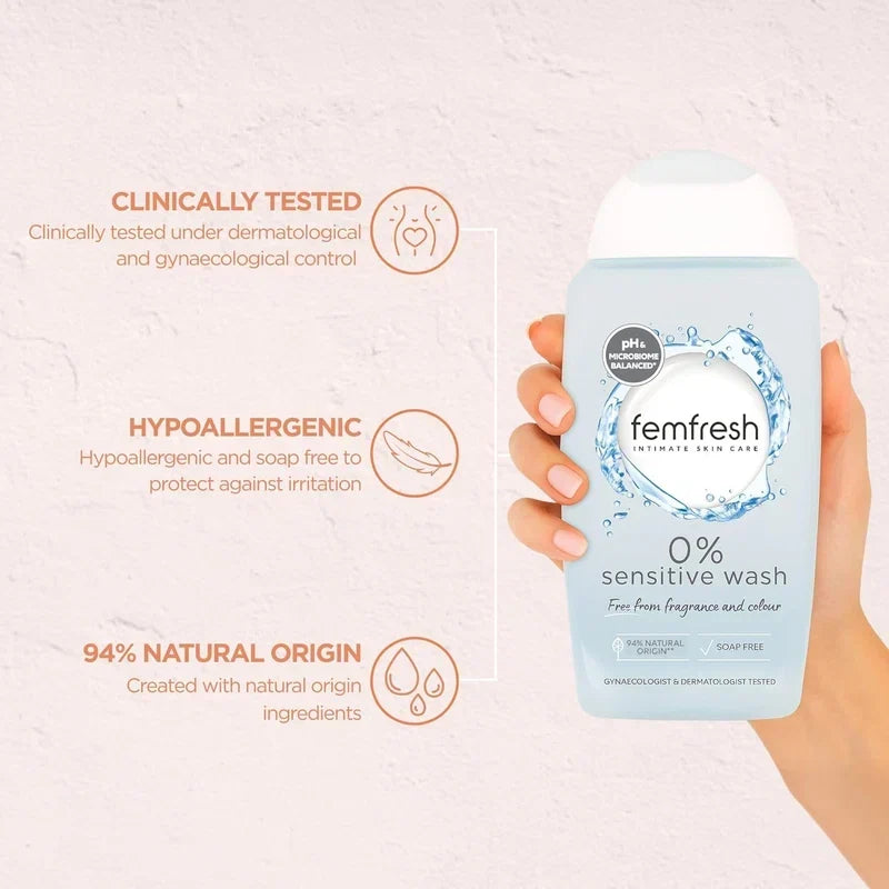 Femfresh 0% Sensitive Intimate Wash – Gentle Daily Care – Image 3