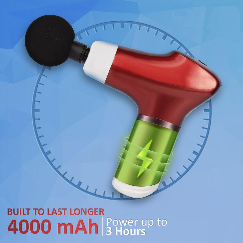 Rechargeable Handheld Muscle Massager – Full Body Pain Relief Massage Gun – Image 3