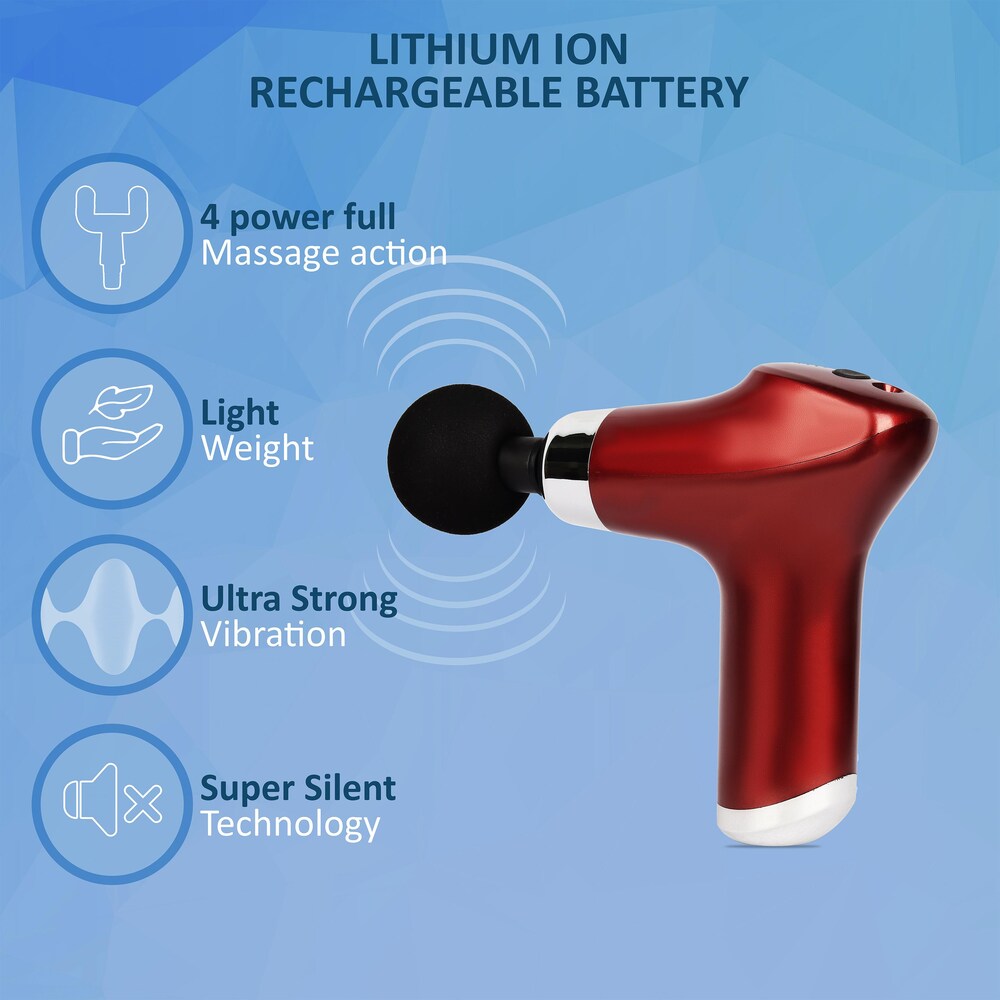 Rechargeable Handheld Muscle Massager – Full Body Pain Relief Massage Gun – Image 4