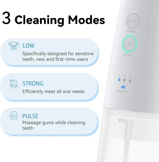 Flosmore Portable Water Flosser – Cordless Dental Cleaning – Image 4
