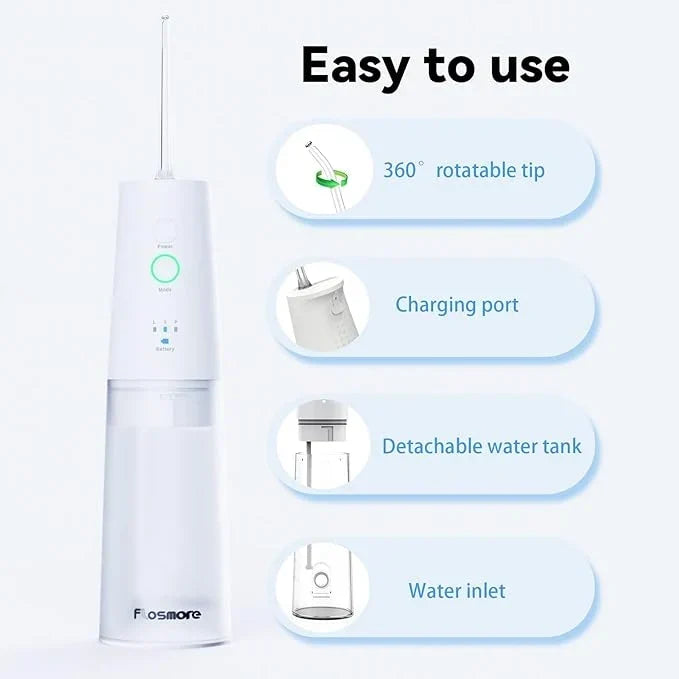 Flosmore Portable Water Flosser – Cordless Dental Cleaning – Image 5