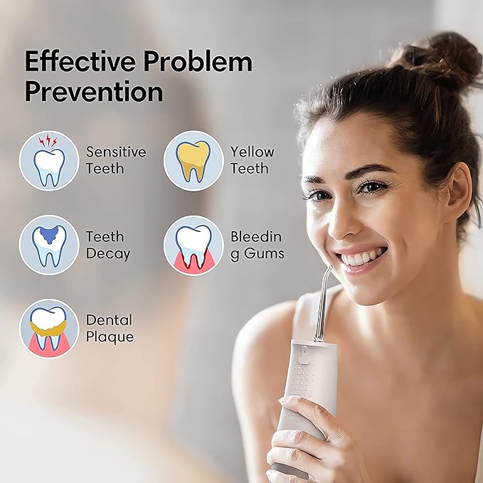 Flosmore Portable Water Flosser – Cordless Dental Cleaning – Image 6