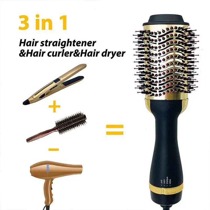 Professional 3 in 1 Hot Air Combo Set – ✅ Negative Ion Hair Dryer & Styling Brush – Image 5