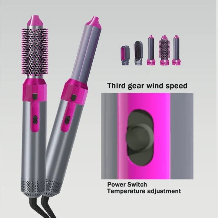 5-in-1 Hot Air Brush – Hair Dryer, Styler & Volumizer – Image 5