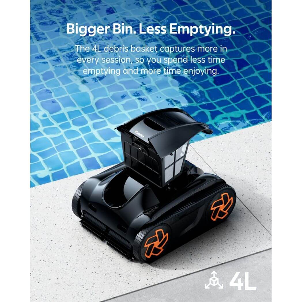 iGarden K60 Cordless Robotic Pool Cleaner – Smart Navigation & Touch Screen – Image 4