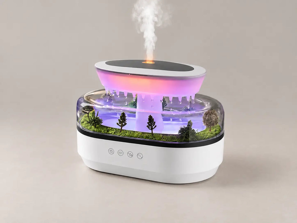 Raindrop Aroma Diffuser – Essential Oil Ultrasonic Humidifier