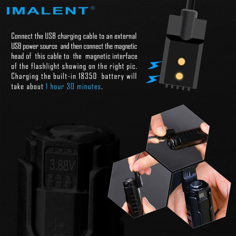 Imalent LD70 Mini EDC Flashlight 4000 Lumens, OLED Display, IPX8 Waterproof – Image 4