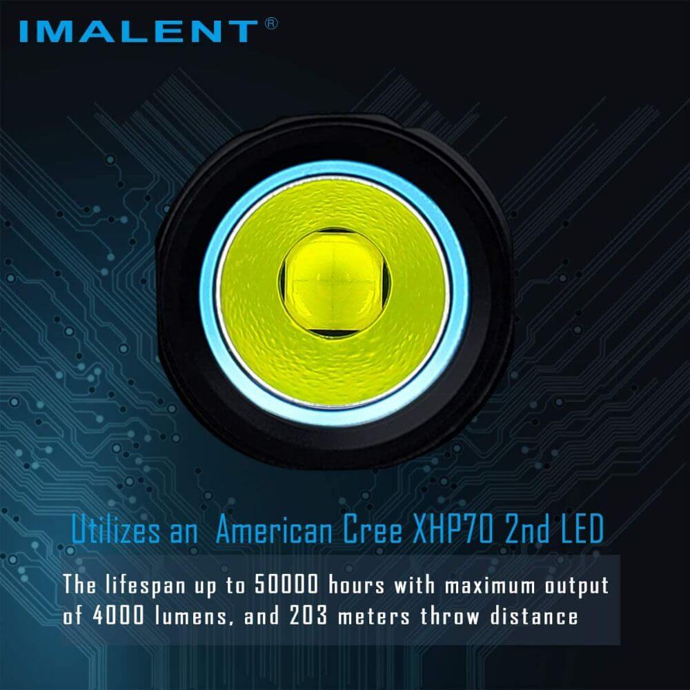 Imalent LD70 Mini EDC Flashlight 4000 Lumens, OLED Display, IPX8 Waterproof – Image 7