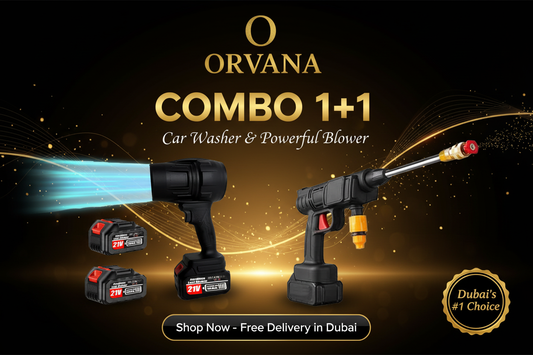 COMBO 1+1: Professional Cordless Car Washer & Powerful Leaf Blower